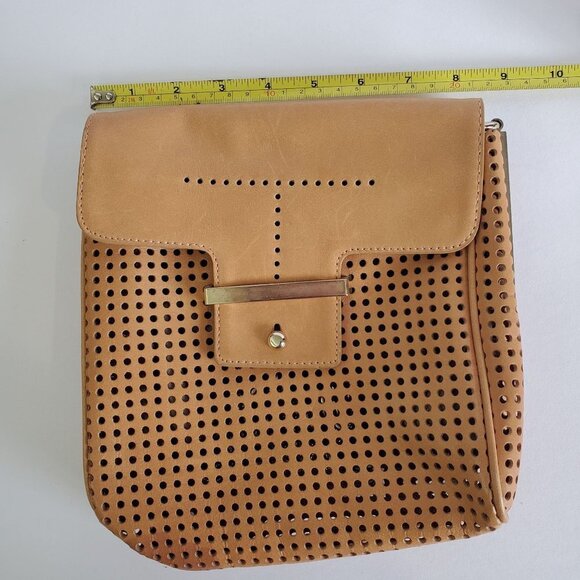 Ann Taylor Leather and Metal Cross Body Purse - Picture 4 of 10